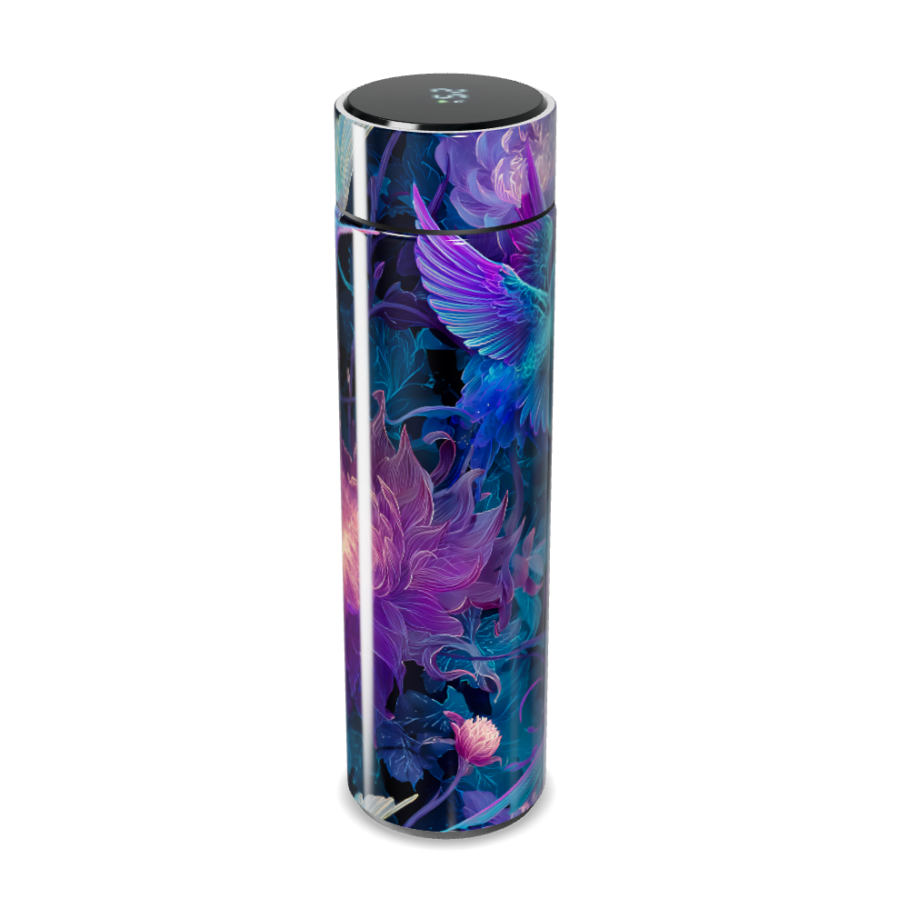 Garrafa Térmica Touch - Colibri Floral Azul