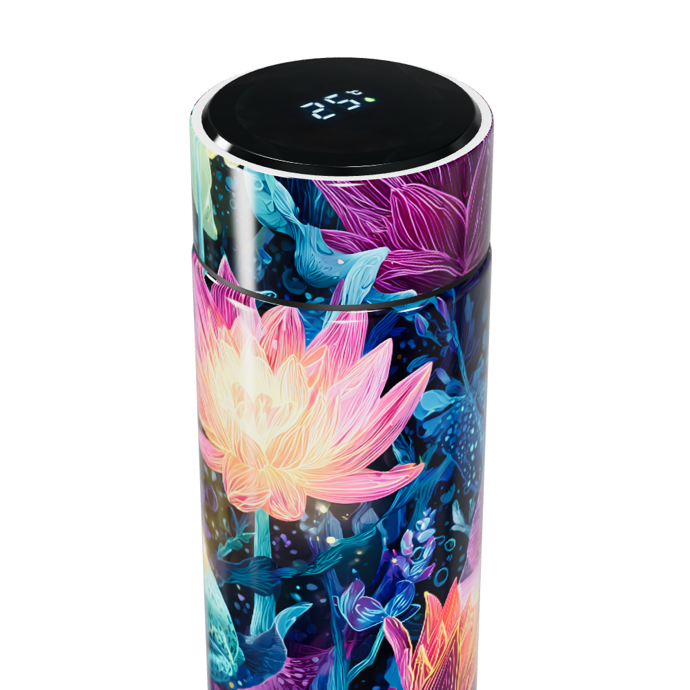 Garrafa Térmica Touch - Floral Multicolorida