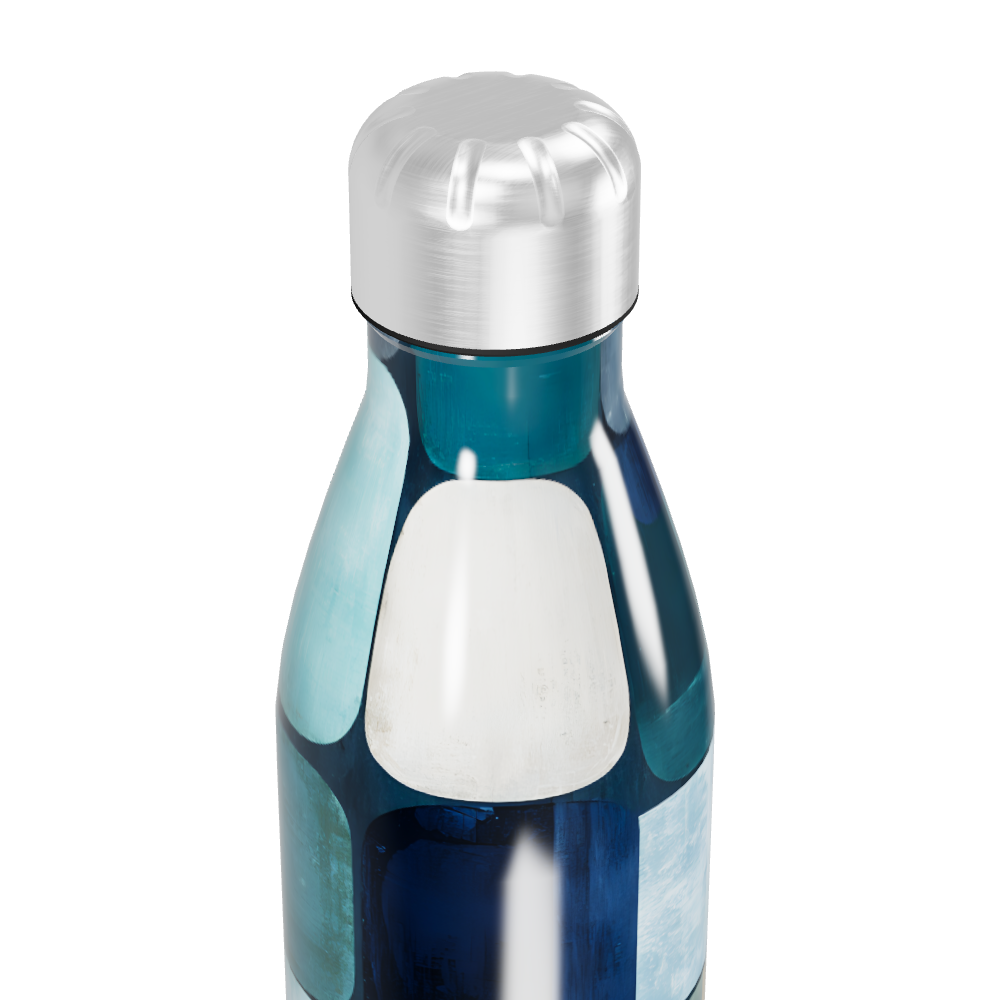 Garrafa Inox Estampada Azul