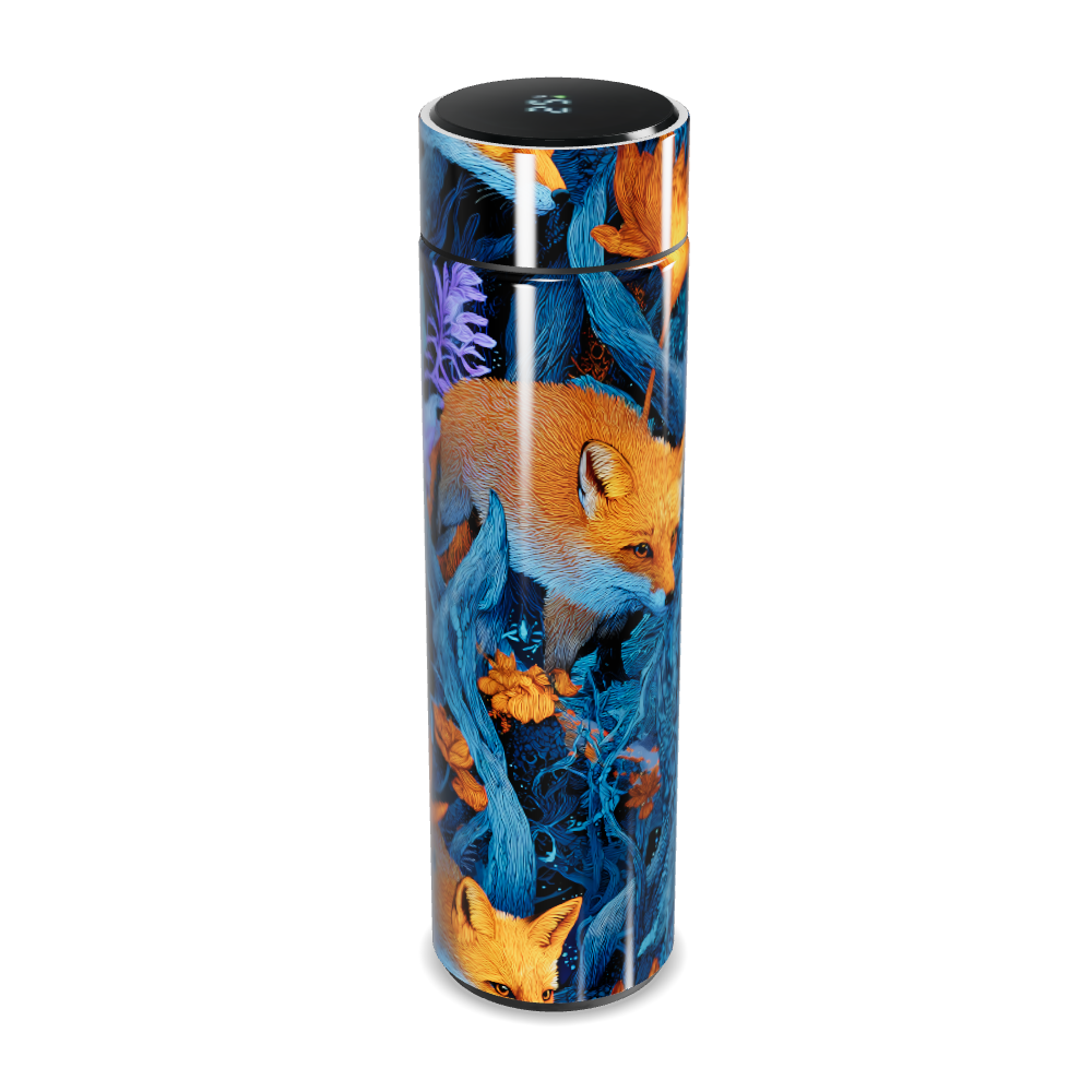 Garrafa Térmica Touch - Estampa Raposa Colorida