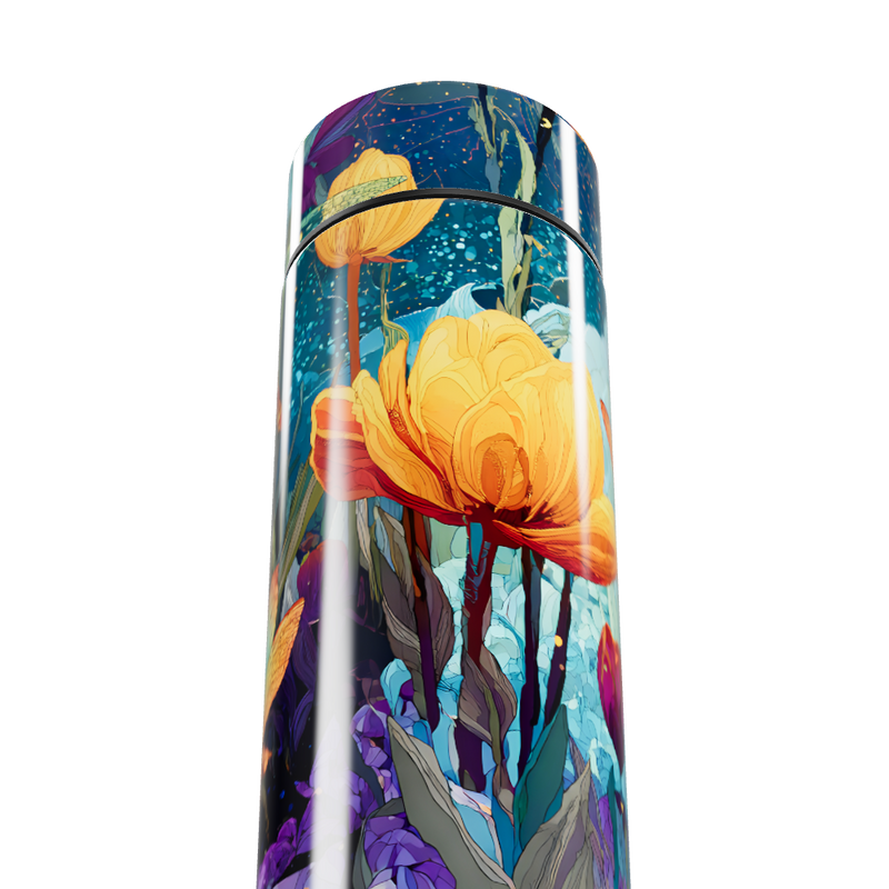 Garrafa Térmica Touch - Floral Colorida Inox