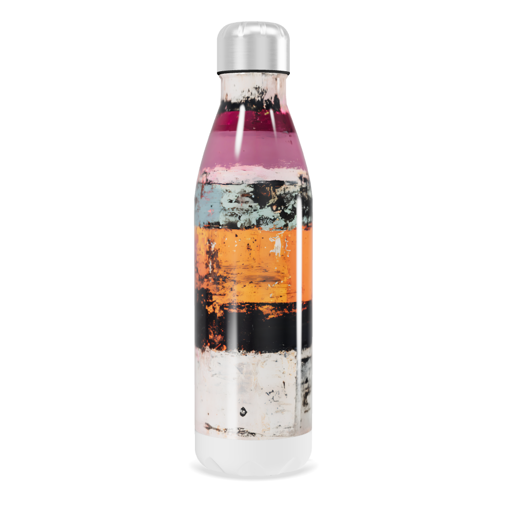 Garrafa Inox - Colorida com Listras