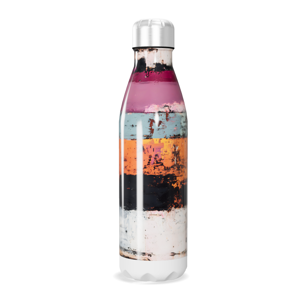 Garrafa Inox - Colorida com Listras