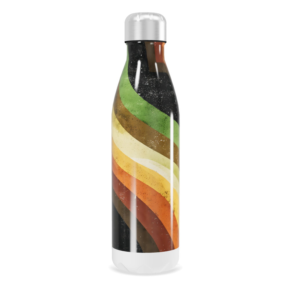 Garrafa Inox - Listras Coloridas