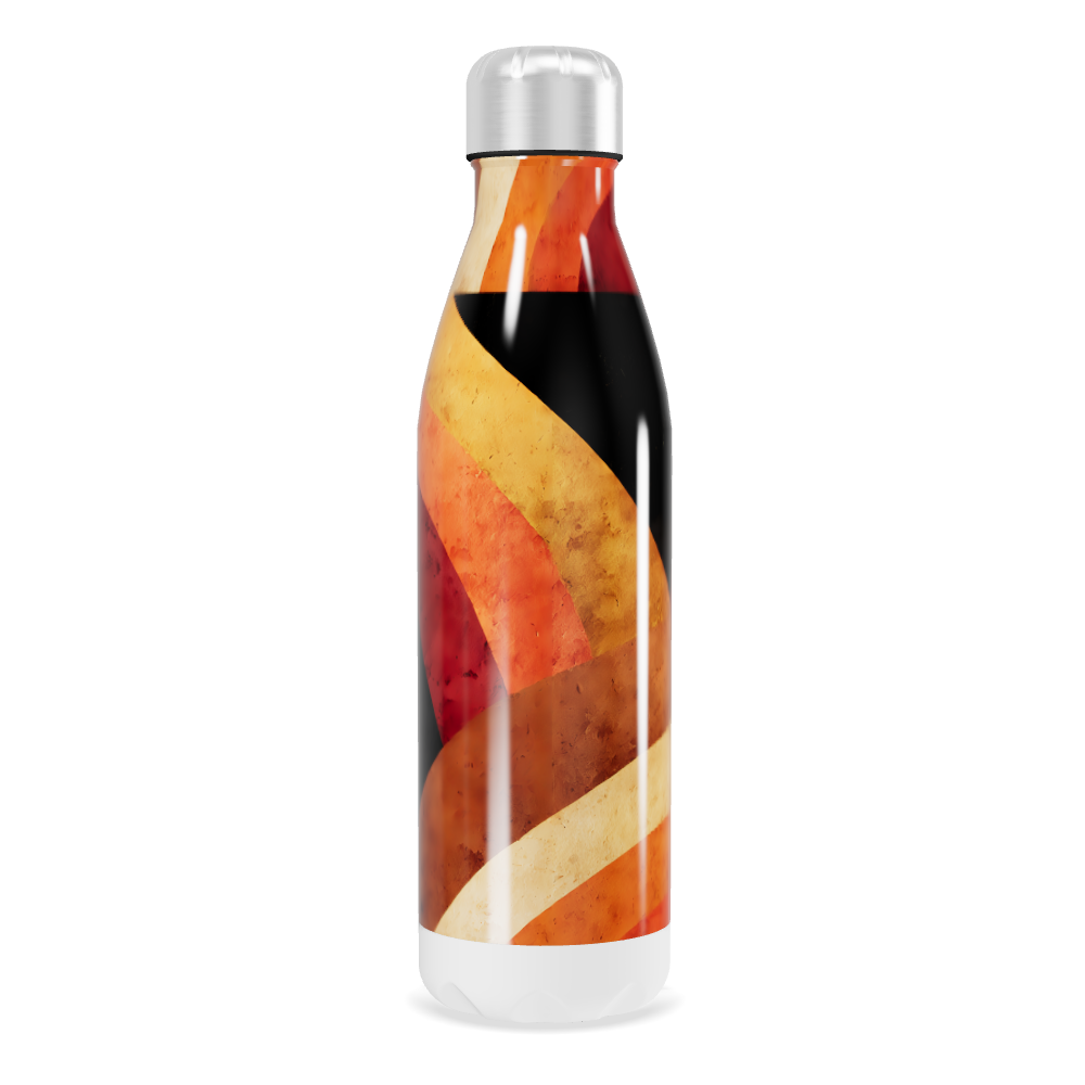 Garrafa Inox - Estampa Abstrata Colorida