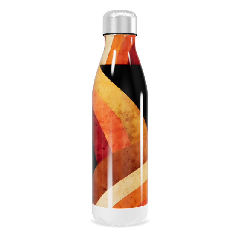 Garrafa Inox - Estampa Abstrata Colorida
