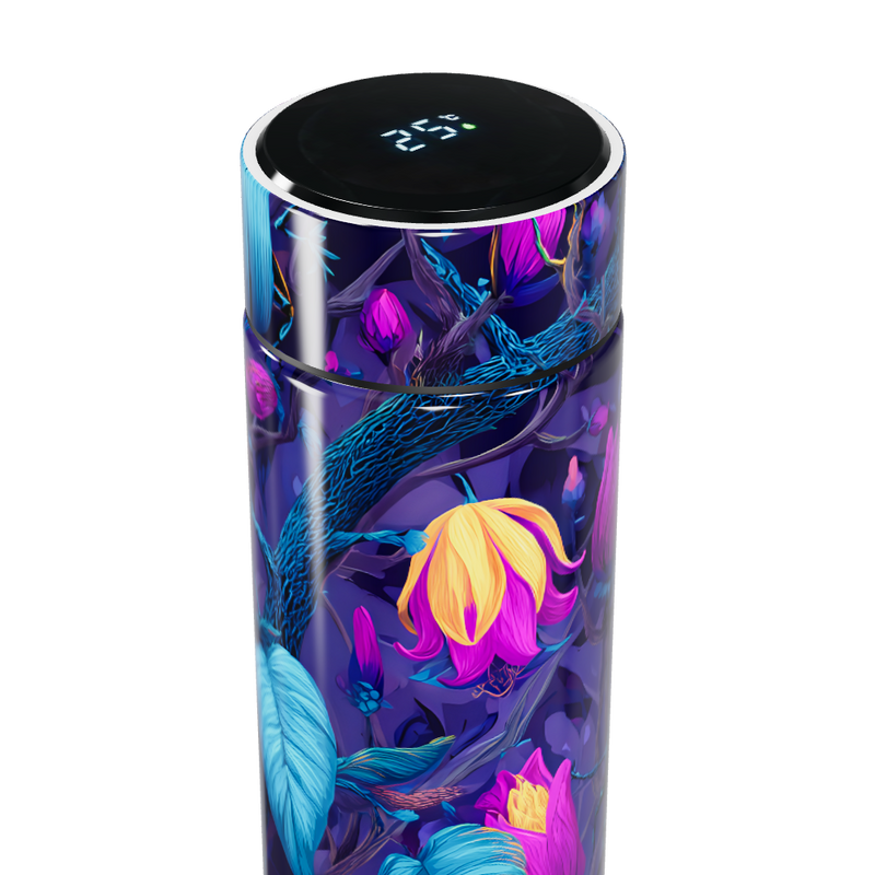 Garrafa Térmica Touch Floral Colorida