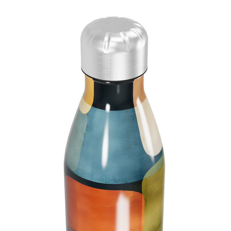 Garrafa Inox - Colorida com Estampas Geométricas