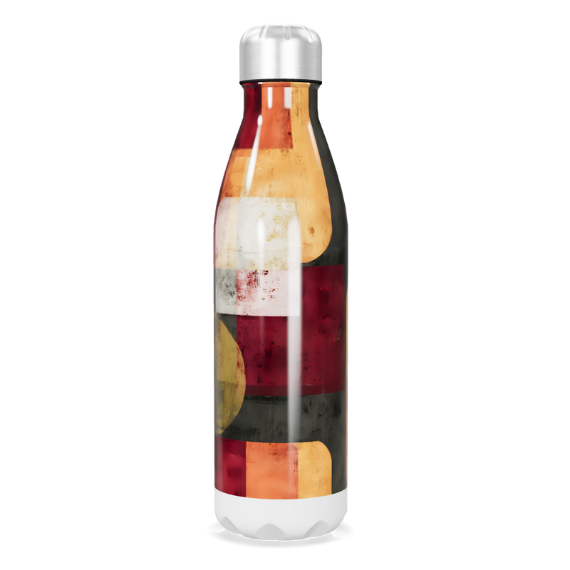 Garrafa Inox - Estampa Colorida Geométrica