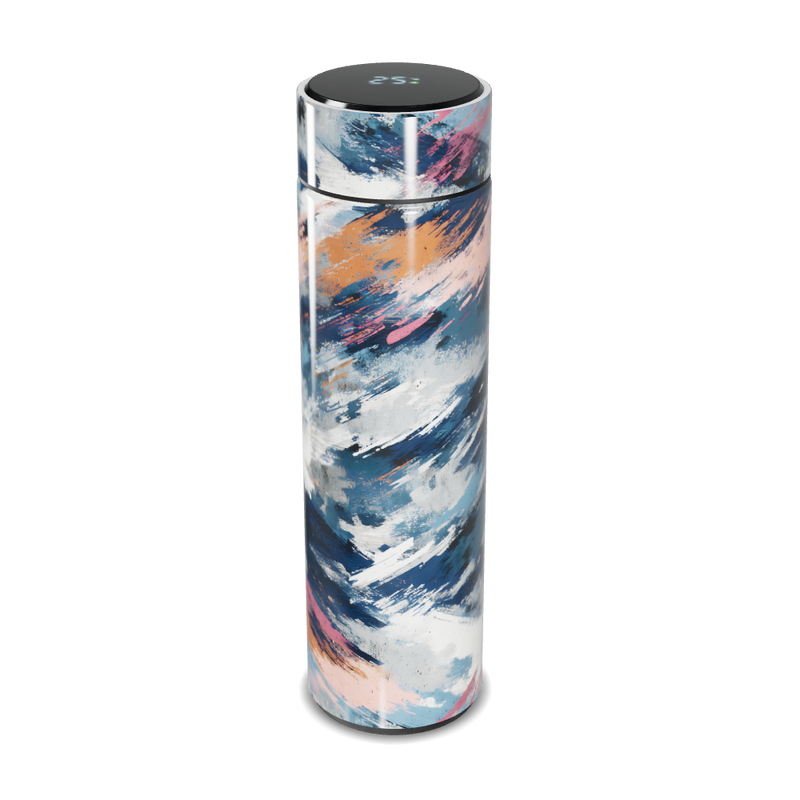 Garrafa Térmica Touch - Estampa Abstrata Colorida