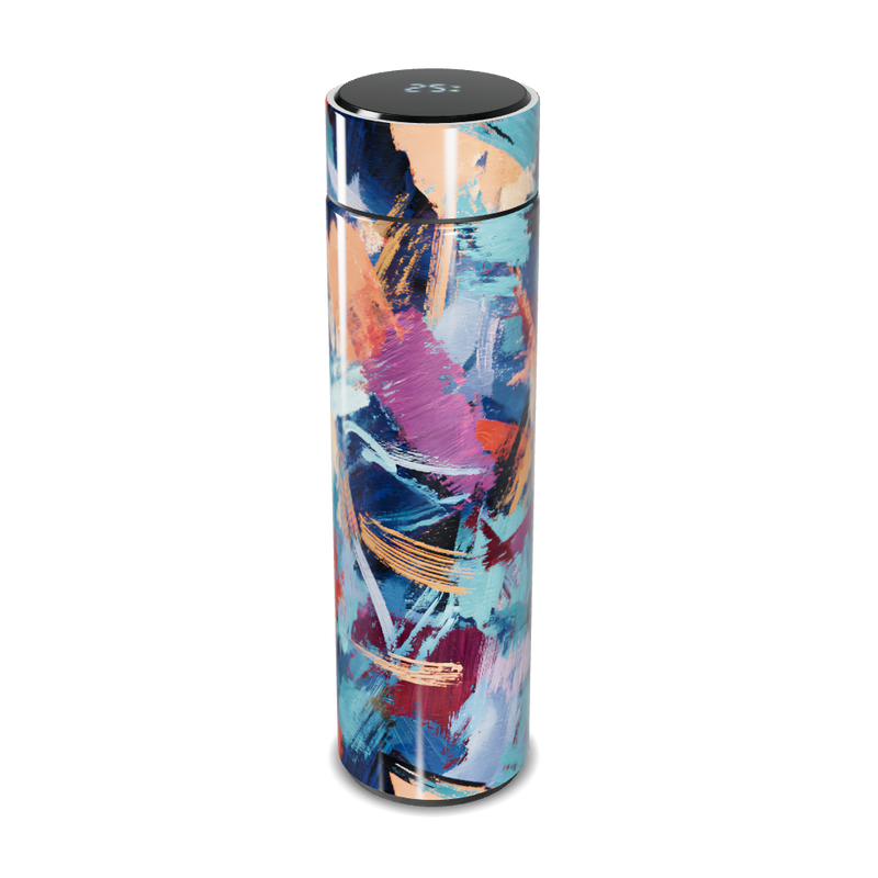 Garrafa Térmica Touch - Abstrata Colorida Inox