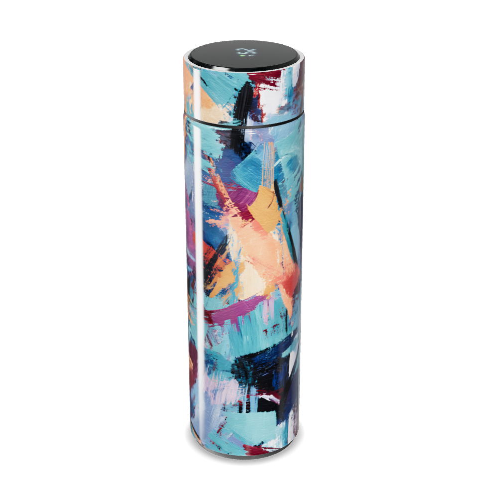 Garrafa Térmica Touch - Abstrata Colorida Inox