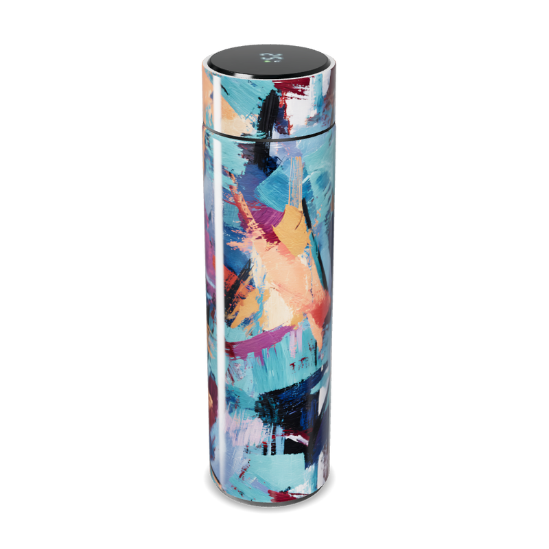 Garrafa Térmica Touch - Abstrata Colorida Inox