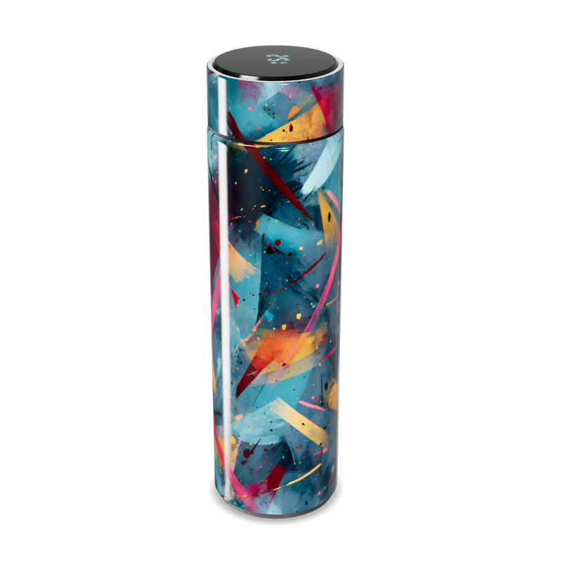 Garrafa Térmica Touch - Estampa Abstrata Colorida