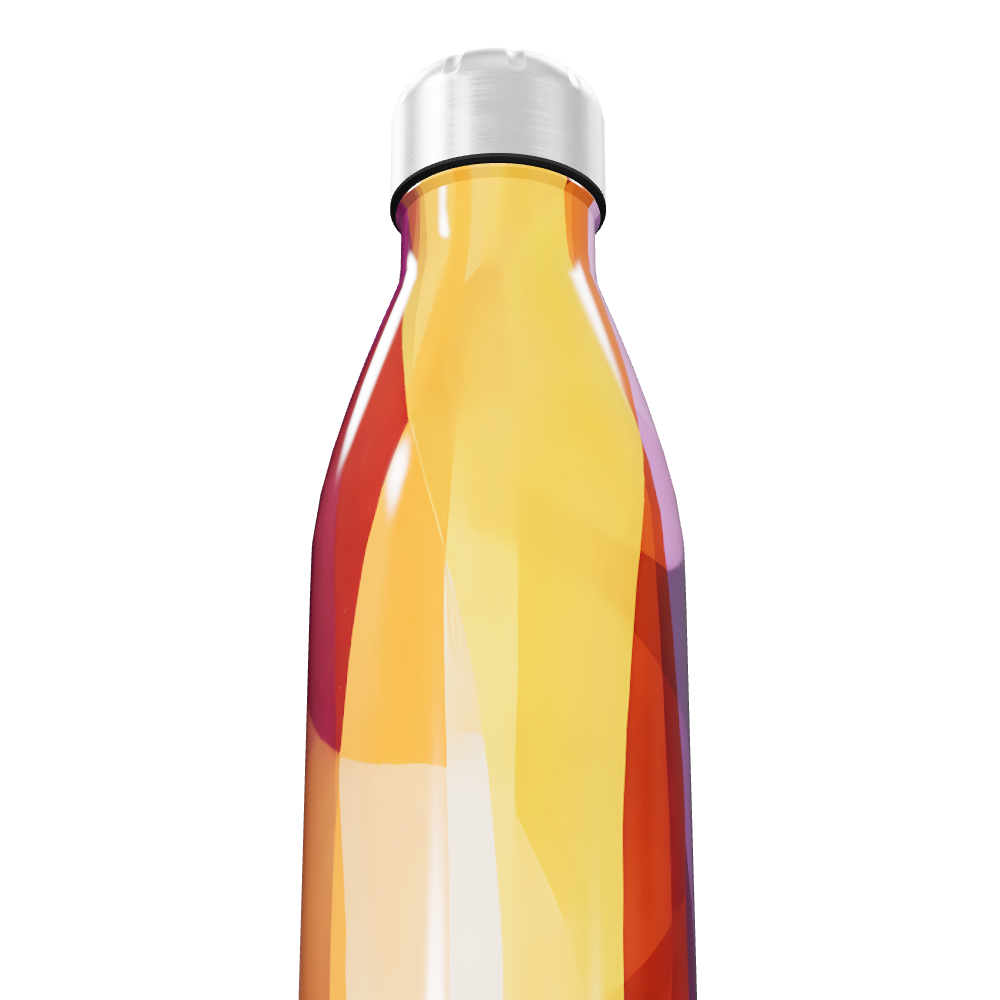 Garrafa Inox Colorida Estampada