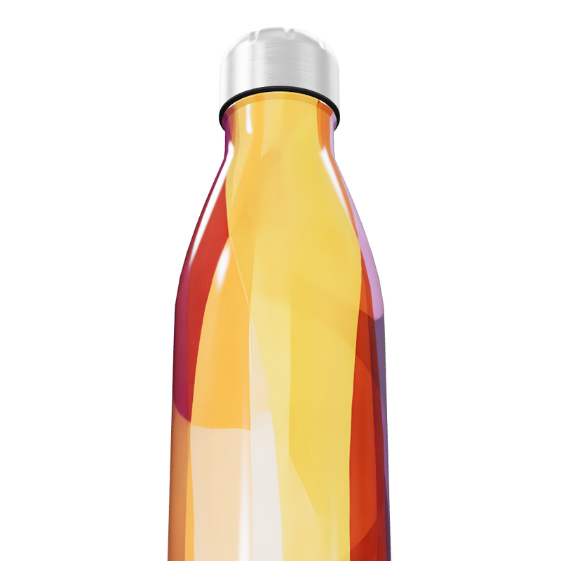 Garrafa Inox Colorida Estampada