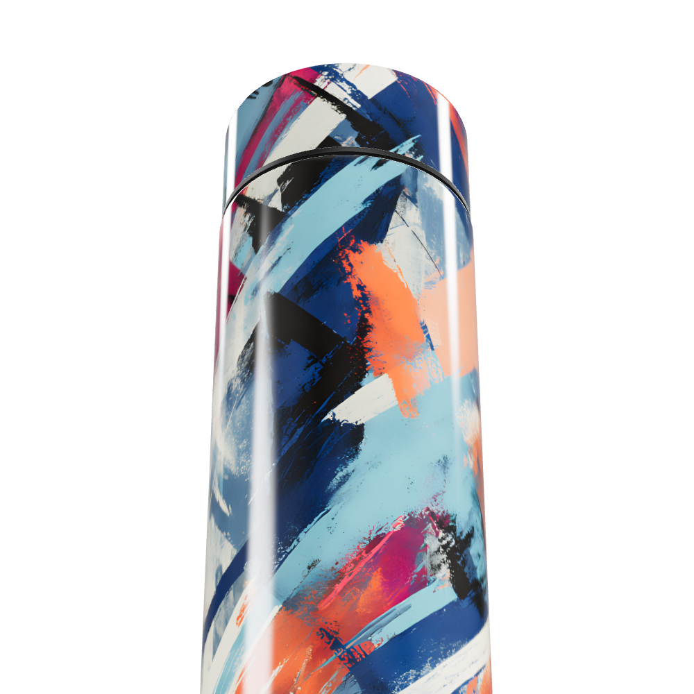 Garrafa Térmica Touch - Estampa Abstrata Colorida