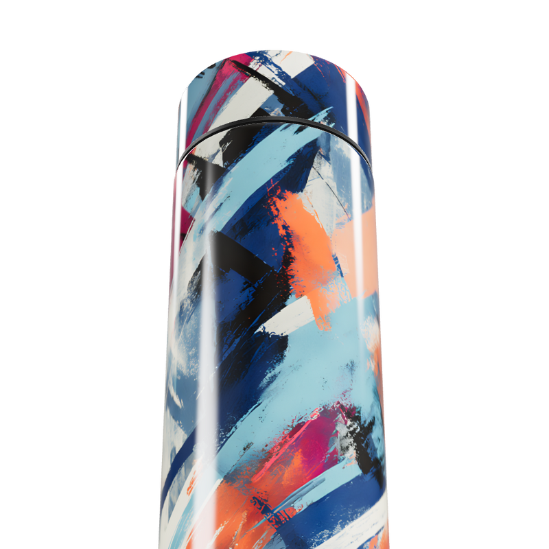 Garrafa Térmica Touch - Estampa Abstrata Colorida