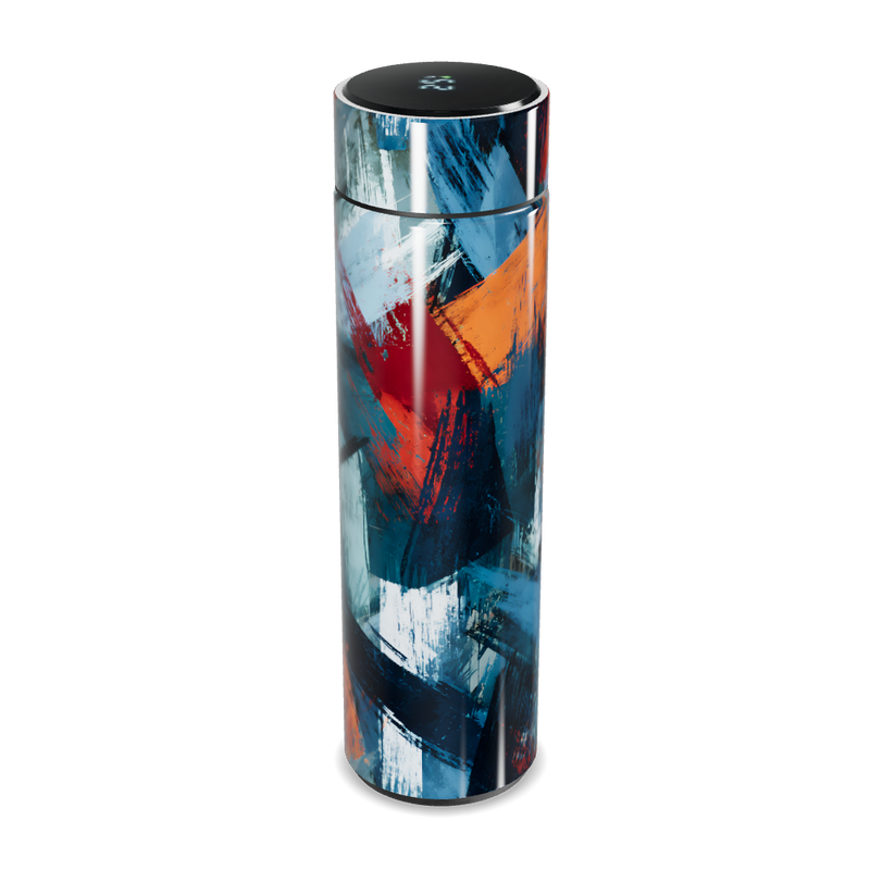 Garrafa Térmica Touch Colorida Abstrata