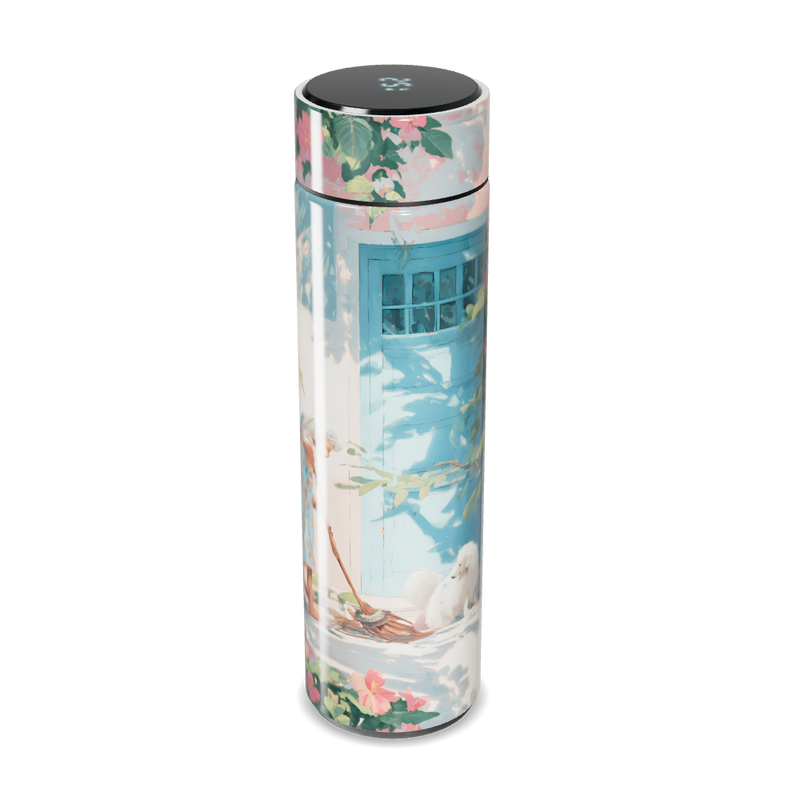 Garrafa Térmica Touch - Estampa Floral Artística