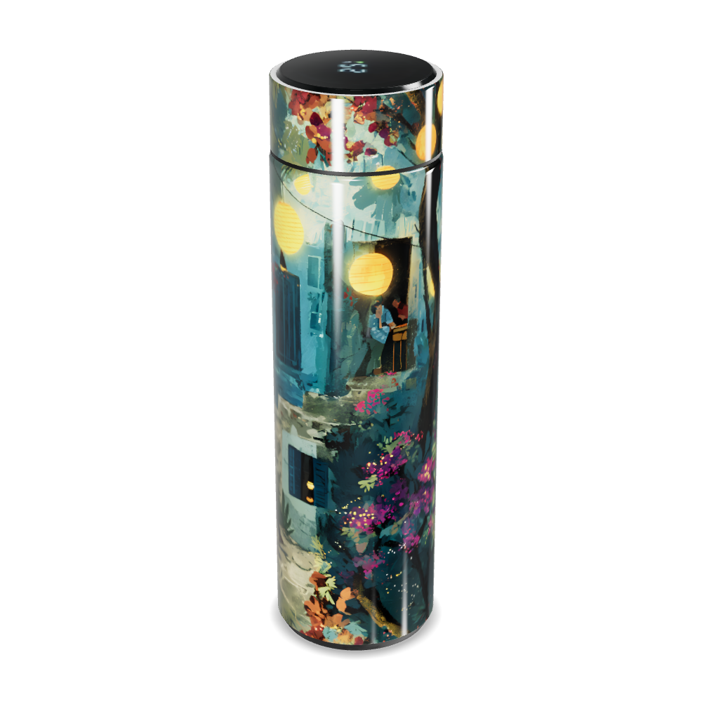 Garrafa Térmica Touch - Estampa Artística Colorida