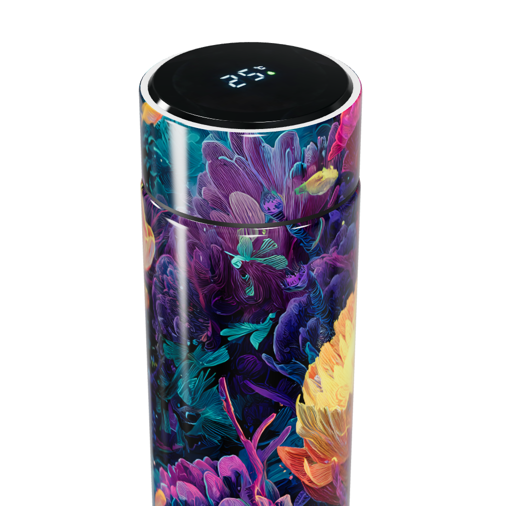 Garrafa Térmica Touch Estampa Floral Colorida