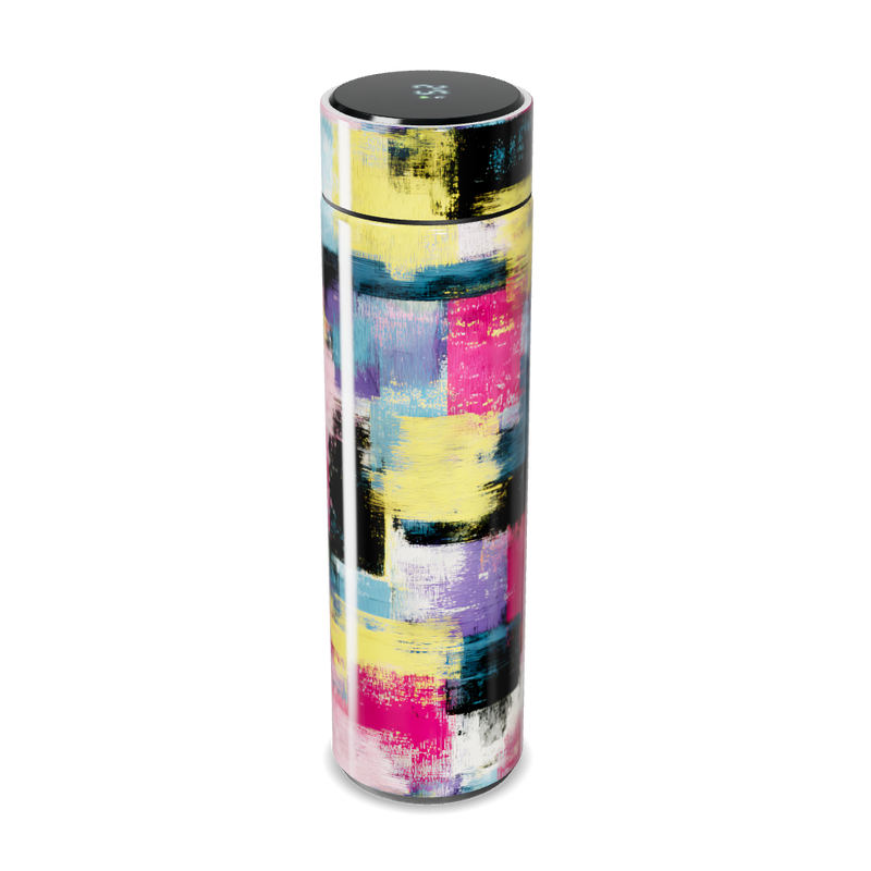 Garrafa Térmica Touch - Colorida com Estampa Abstrata