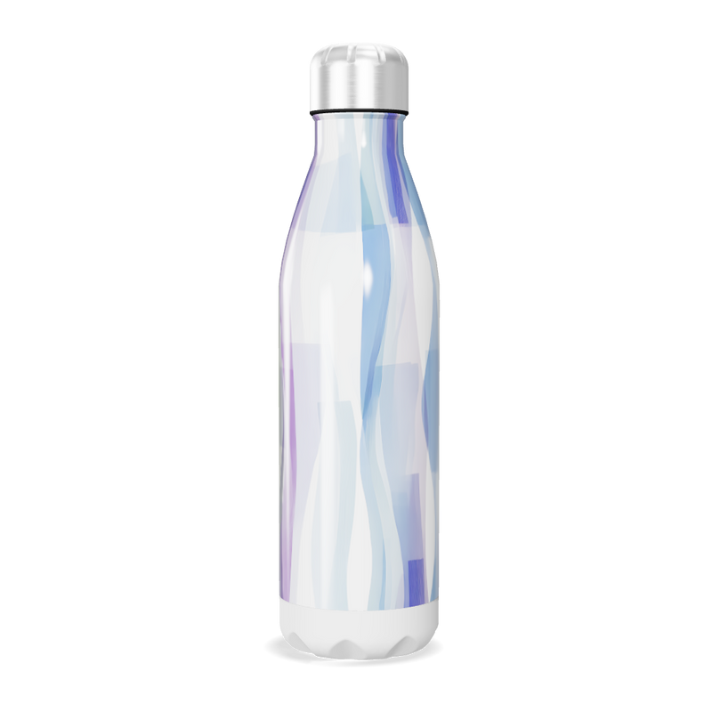 Garrafa Inox Colorida - Estampa Ondas
