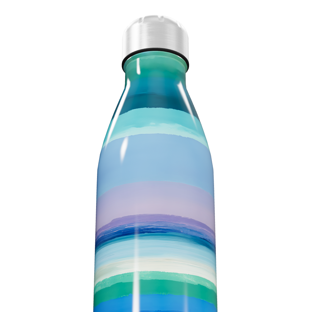 Garrafa Inox - Listras Coloridas