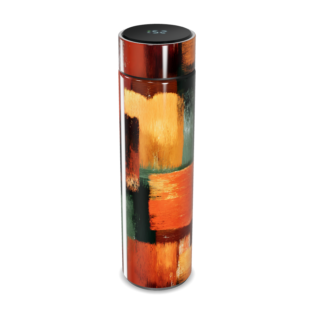 Garrafa Térmica Touch - Estampa Abstrata Colorida