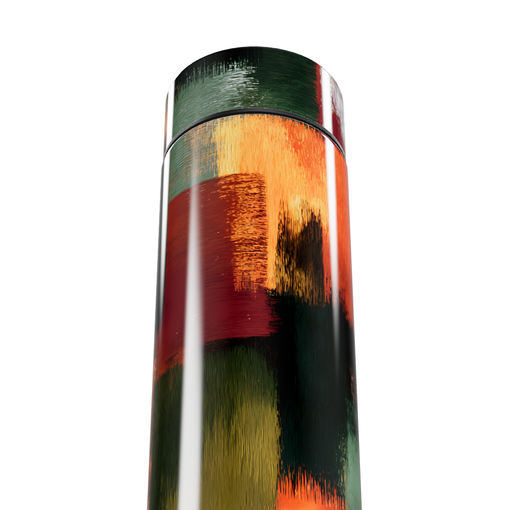 Garrafa Térmica Touch - Estampa Abstrata Colorida