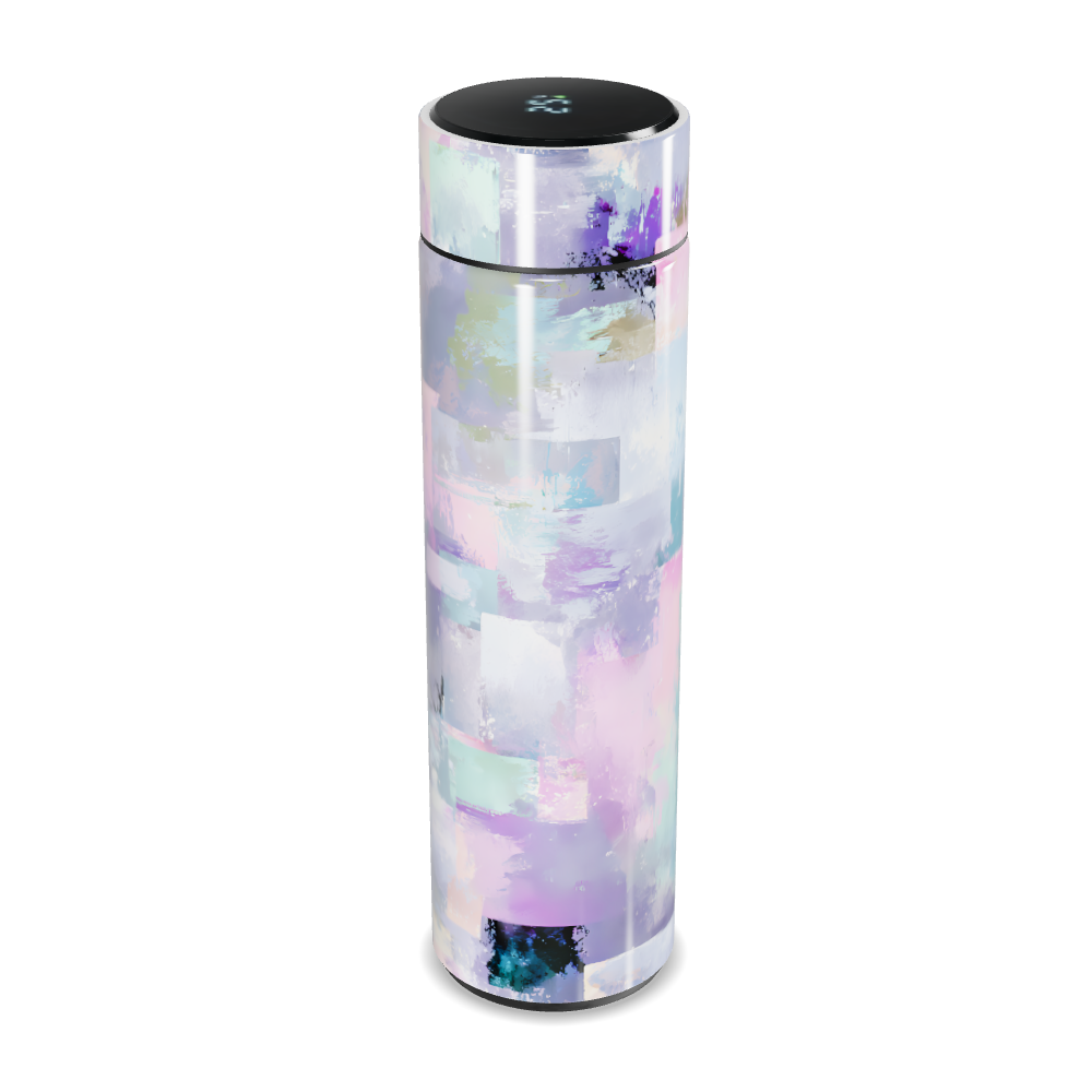 Garrafa Térmica Touch - Estampa Abstrata Colorida