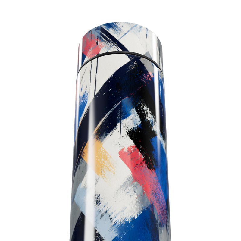 Garrafa Térmica Touch - Estampa Abstrata Colorida