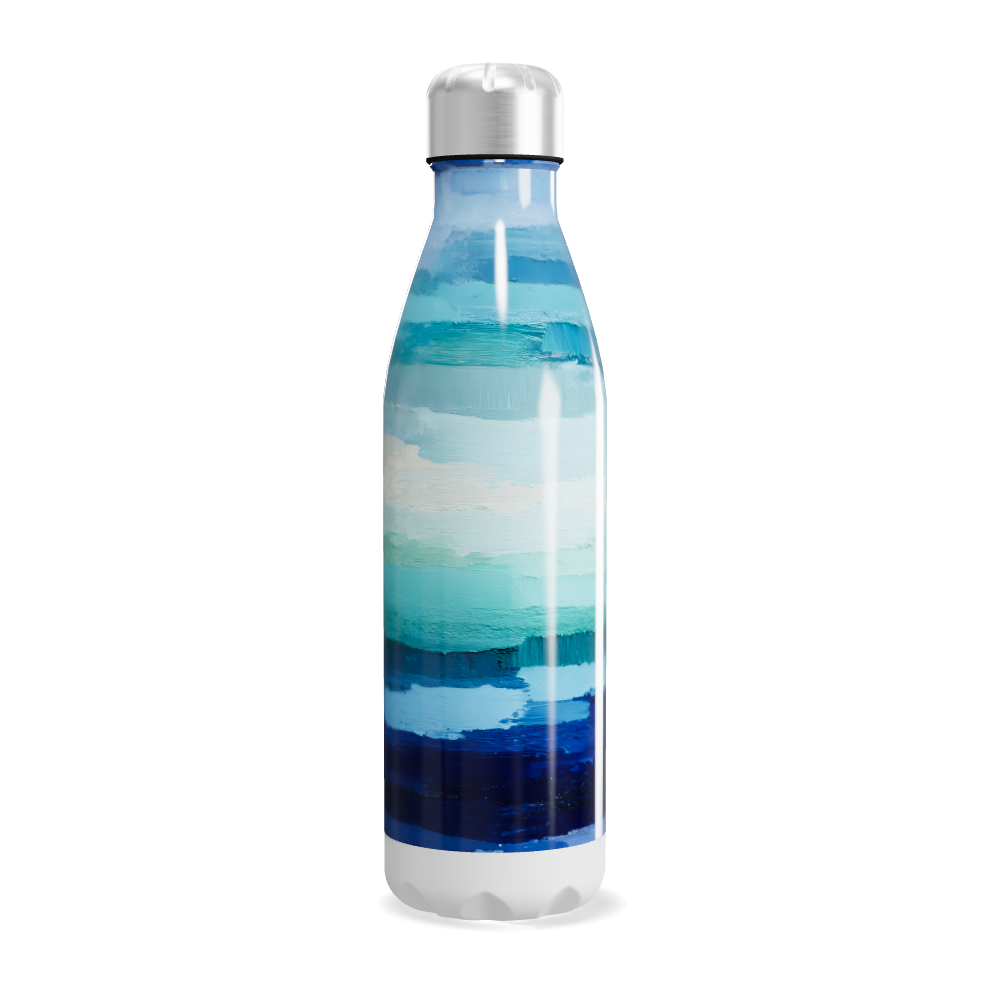 Garrafa Inox - Azul degrade 500ml
