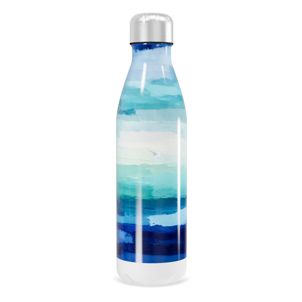 Garrafa Inox - Azul degrade 500ml