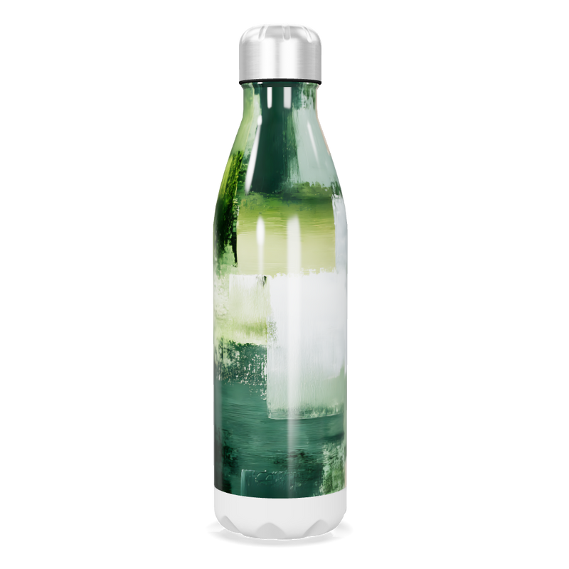 Garrafa Inox Verde Estampada 750ml