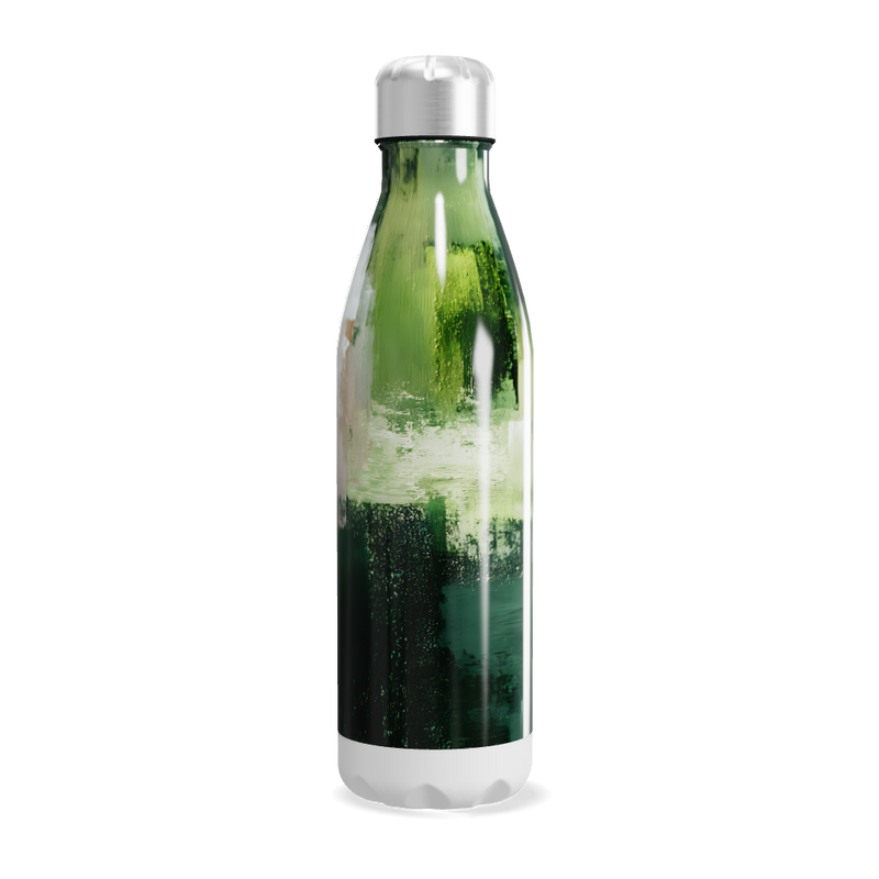 Garrafa Inox Verde Estampada 750ml