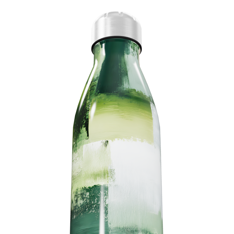 Garrafa Inox Verde Estampada 750ml
