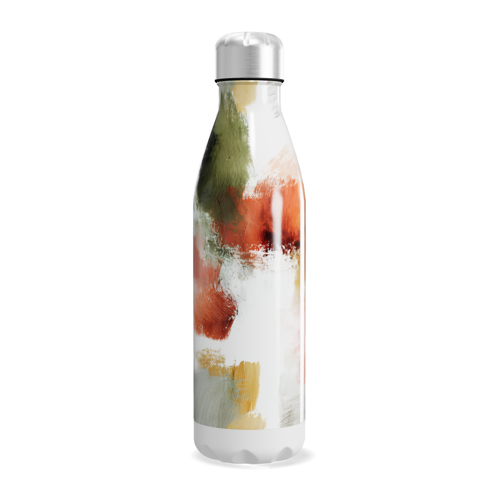 Garrafa Inox - Estampa Abstrata Colorida