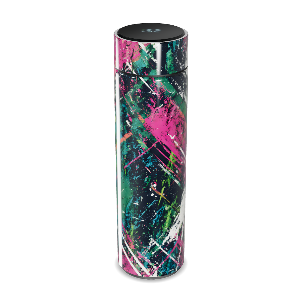 Garrafa Térmica Touch - Estampa Abstrata Colorida