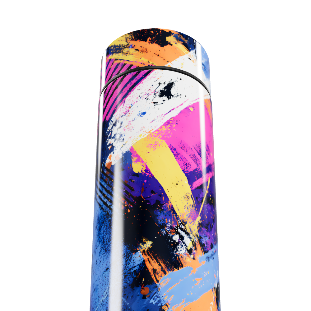 Garrafa Térmica Touch - Estampa Colorida Abstrata