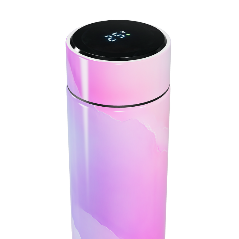 Garrafa Térmica Touch - Rosa Degradê Digital