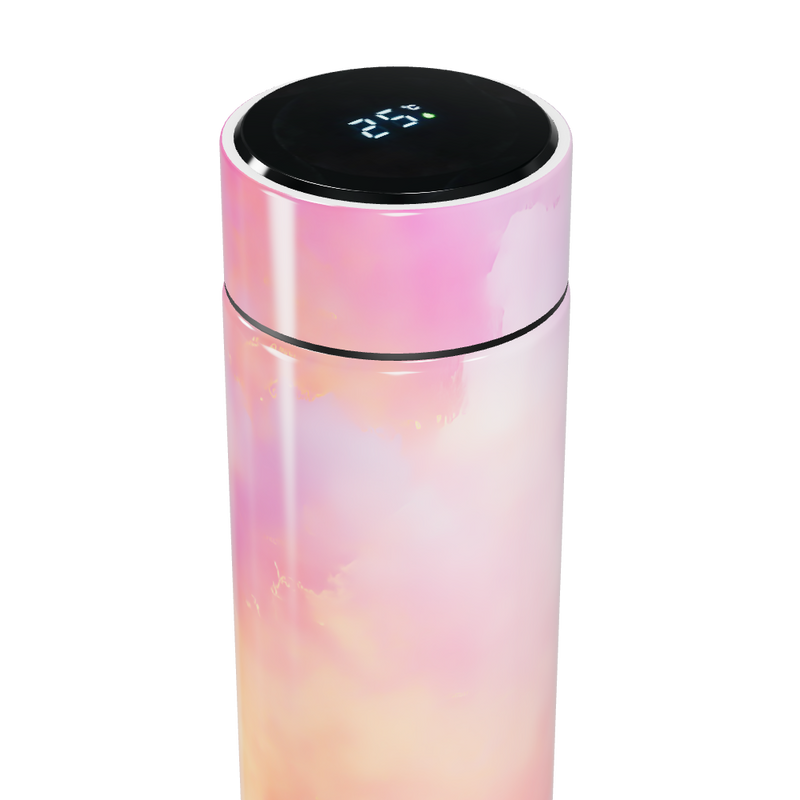 Garrafa Térmica Touch - Rosa Degradê Digital