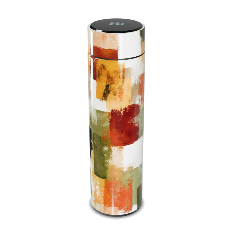 Garrafa Térmica Touch - Estampa Colorida Abstrata