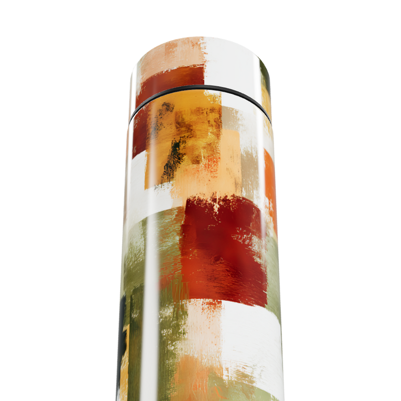 Garrafa Térmica Touch - Estampa Colorida Abstrata