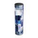 Garrafa Térmica Touch - Design Abstrato Azul