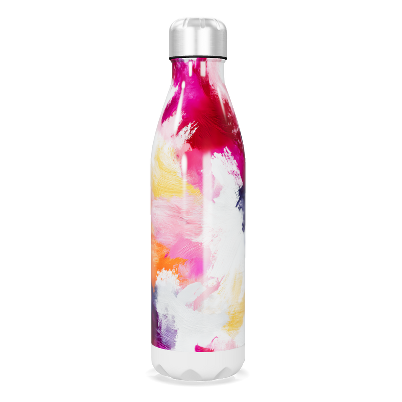 Garrafa Inox Estampada Cores Vibrantes