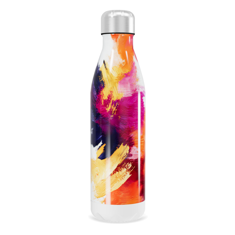 Garrafa Inox Estampada Cores Vibrantes