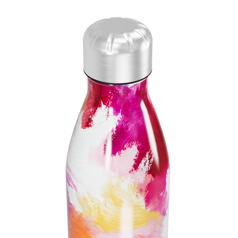 Garrafa Inox Estampada Cores Vibrantes