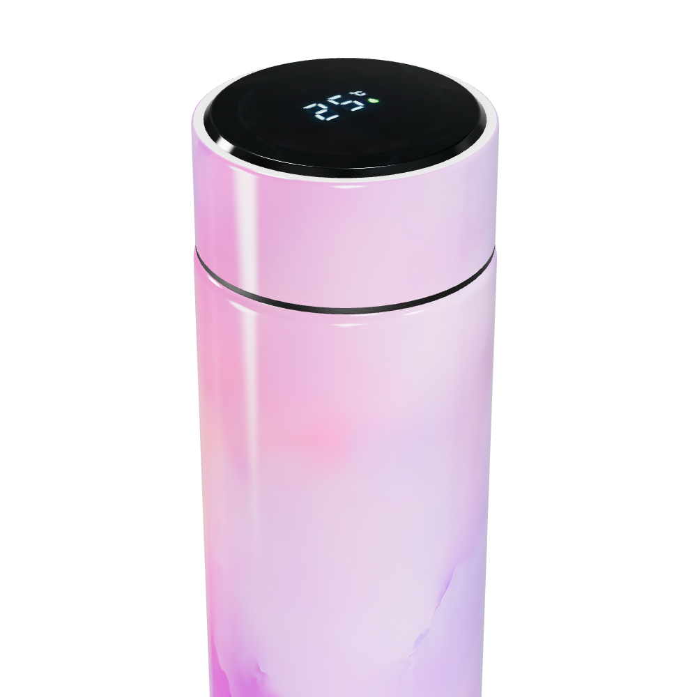 Garrafa Térmica Touch - Rosa Marmorizada